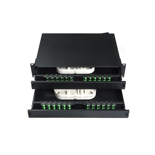 SMT-2206-48P-2U Tipo deslizante SC-LC Panel de conexión de fibra óptica de montaje en bastidor 2U SMT-2206-48P-2U Tipo deslizante SC-LC Panel de conexión de fibra óptica de montaje en bastidor 2U
