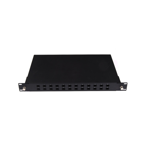SMT-2213-24P-1U-B Tipo deslizante Panel de conexión de fibra óptica de 24 puertos de montaje en bastidor SMT-2213-24P-1U-B Tipo deslizante Panel de conexión de fibra óptica de 24 puertos de montaje en bastidor