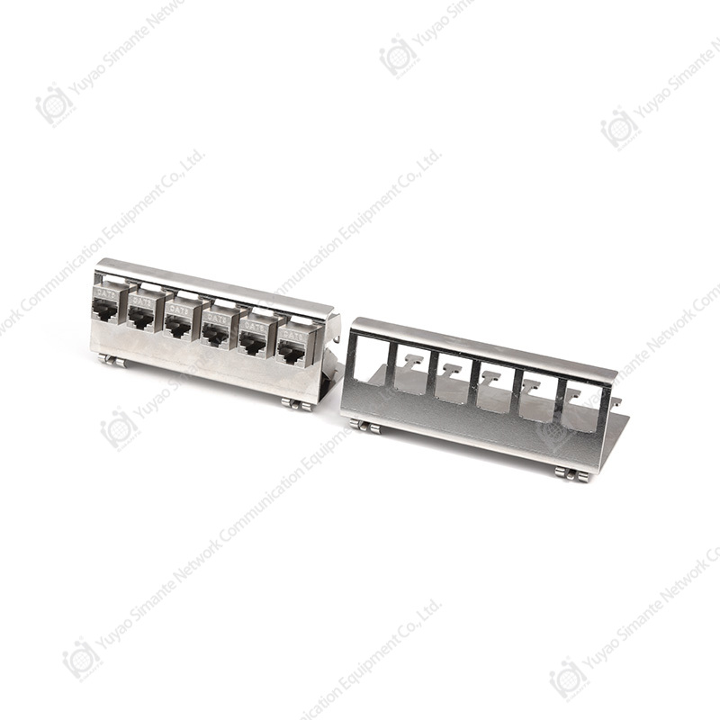 SMT-2205-6P Soporte de módulo Keystone de metal de 6 puertos