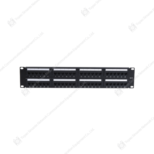 SMT-2010D48C6 2U48 Panel de conexiones UTP CAT6 de 180 grados con puerto SMT-2010D48C6 2U48 Panel de conexiones UTP CAT6 de 180 grados con puerto