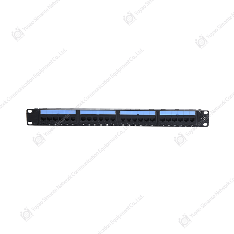 SMT-2045D24C6 1U24 puerto 180 grados CAT6 UTP patch panel
