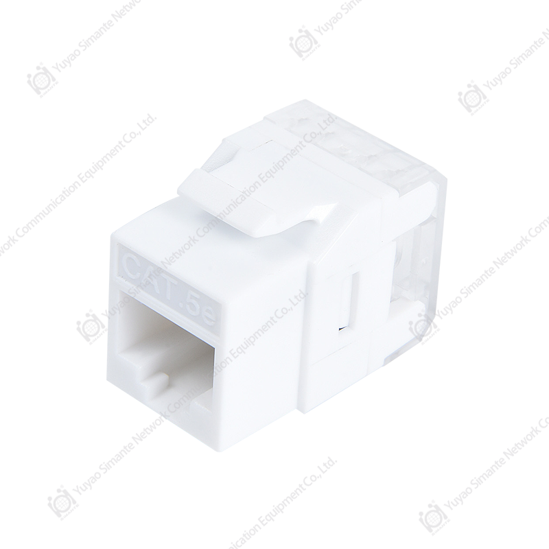 SMT-1020D8C5E(WG) ​​Conector keystone CAT5E de 180 grados 110 y Krone IDC