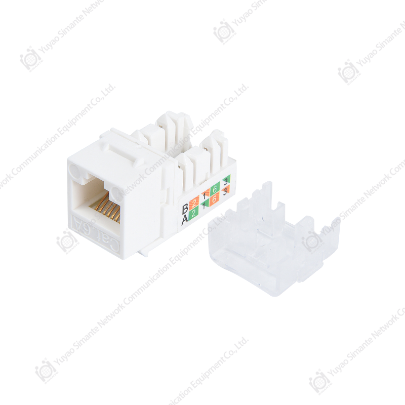 SMT-1014H8C6A(WG) Conector keystone CAT6A de 90 grados 110 IDC