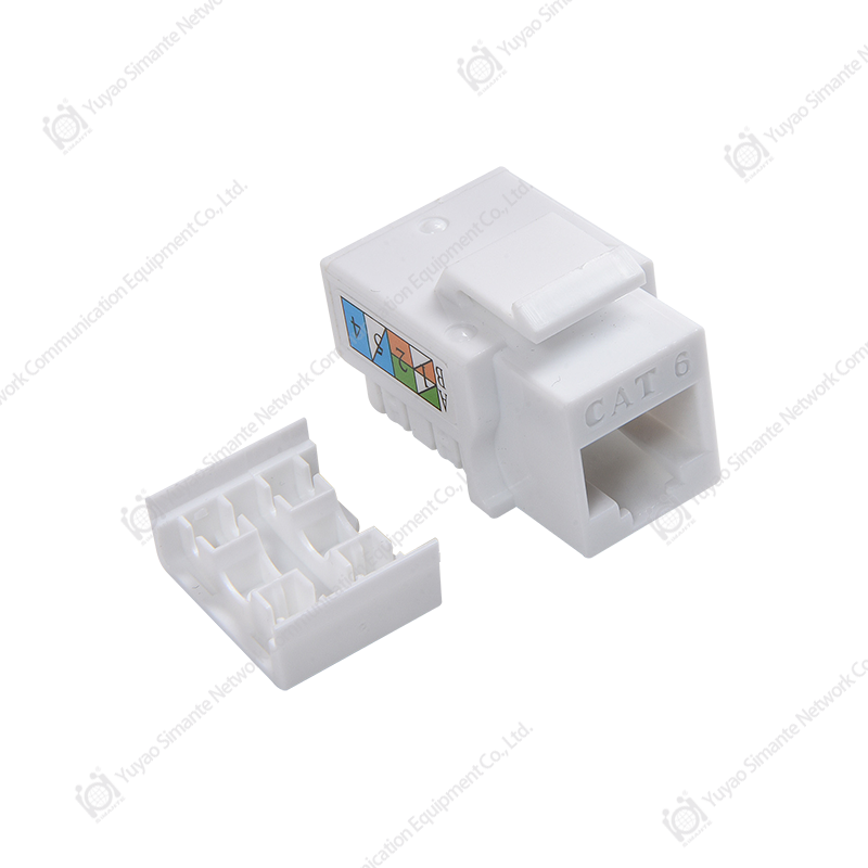 SMT-1013H8C6 Conector keystone CAT6 de 90 grados 110 IDC
