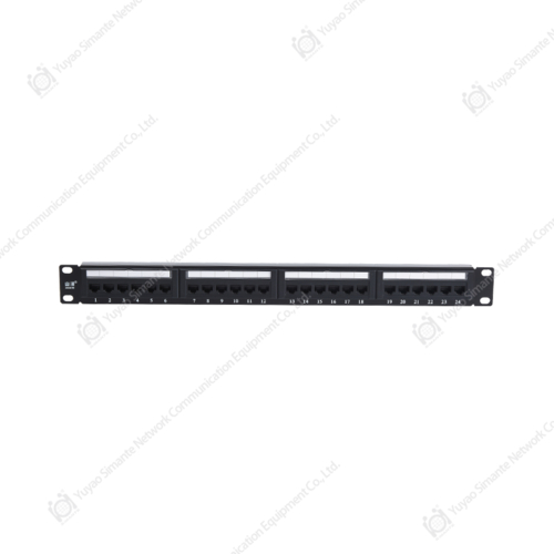 SMT-2010D24C6 1U24 puerto 180 grados UTP CAT6 patch panel SMT-2010D24C6 1U24 puerto 180 grados UTP CAT6 patch panel