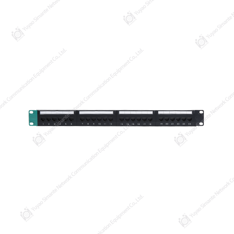 SMT-2039H24C6 1U24 puerto 180 grados CAT6 UTP patch panel